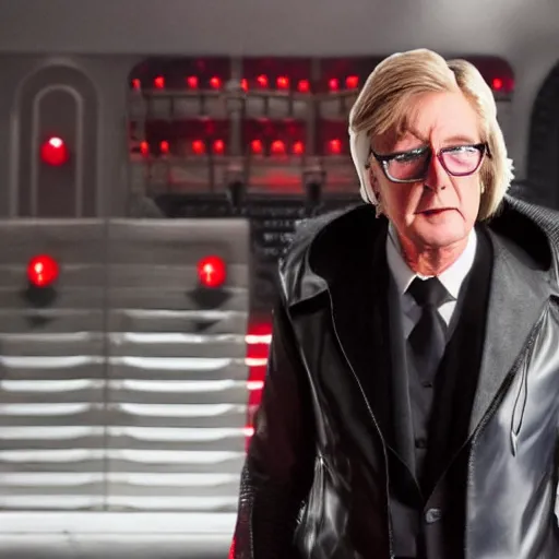 Prompt: ken barlow as kylo ren,