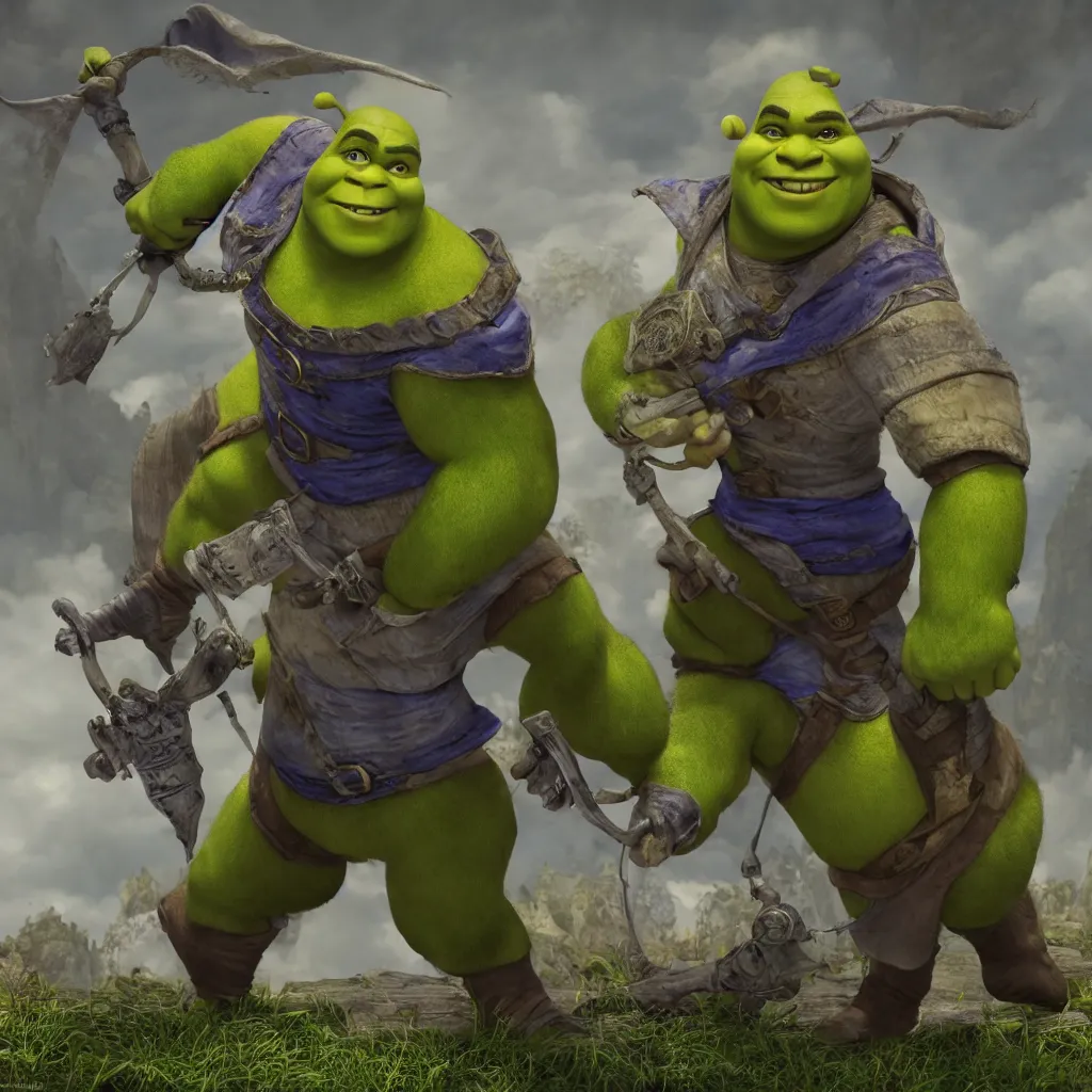 Free: thanos Shrek As Thanos #ogre #avengers - Shrek Png, Transparent  