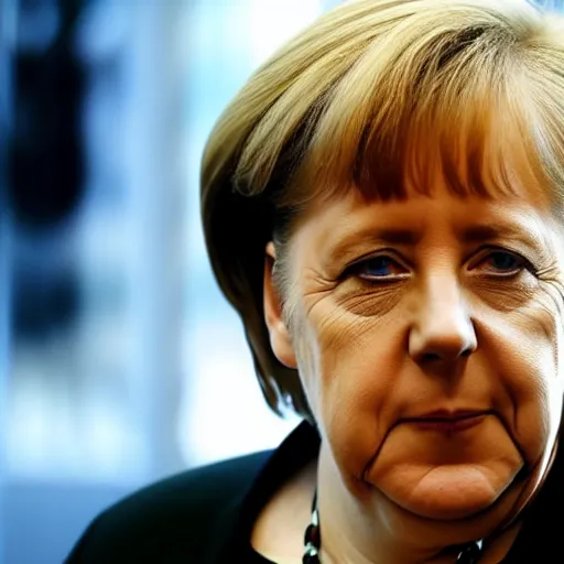 Prompt: angela merkel in the matrix, photorealistic, 8k