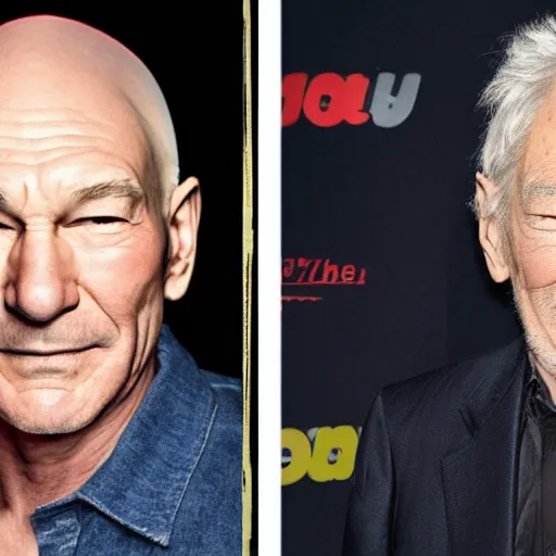 Image similar to patrick stewart mixed with ian mckellen