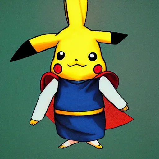 Prompt: edo style pikachu