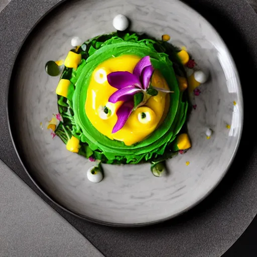 Image similar to causa limena, garnish, trendy, elegant, michelin worthy, food photography, 4 k