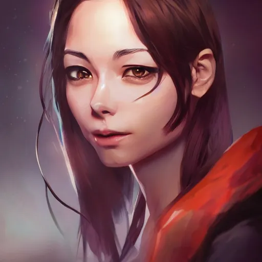 Image similar to anime portrait of kristin kreuk by Stanley Artgerm Lau, WLOP, Rossdraws, James Jean, Andrei Riabovitchev, Marc Simonetti, and Sakimichan, trending on artstation