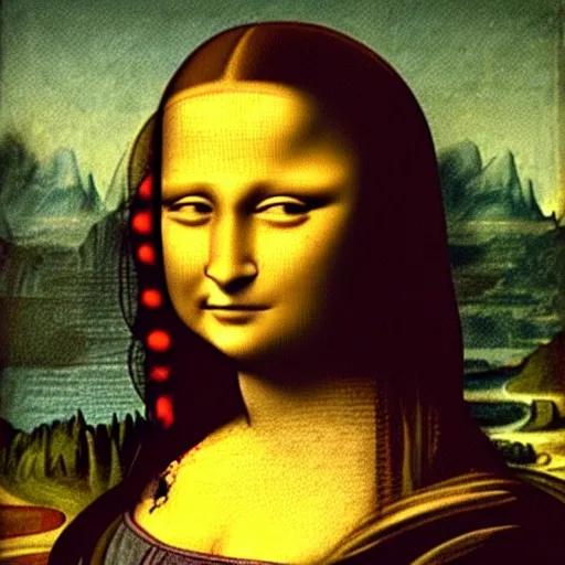 Image similar to a modern man with a suit and briefcase missing the bus in the morning. in the style of mona lisa by leonardo da vinci