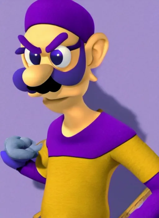 Prompt: waluigi as a woman, nintendo video game graphics