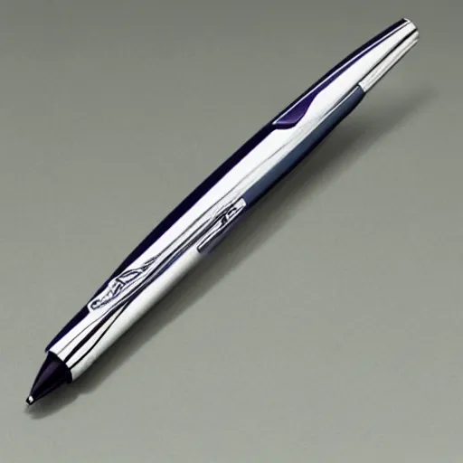Prompt: a product photo ad of a technical rollerball pen exacto knife by junji ito, ethereal eel