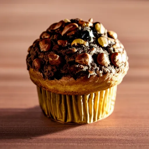 Image similar to photo of elon musk cosplaying as a muffin!!, highly detailed, extremely high quality, hd, 4 k, 8 k, professional photographer, 4 0 mp, lifelike, top - rated, award winning, cinematic, realistic, detailed lighting, detailed shadows, sharp, no blur, edited, corrected, trending