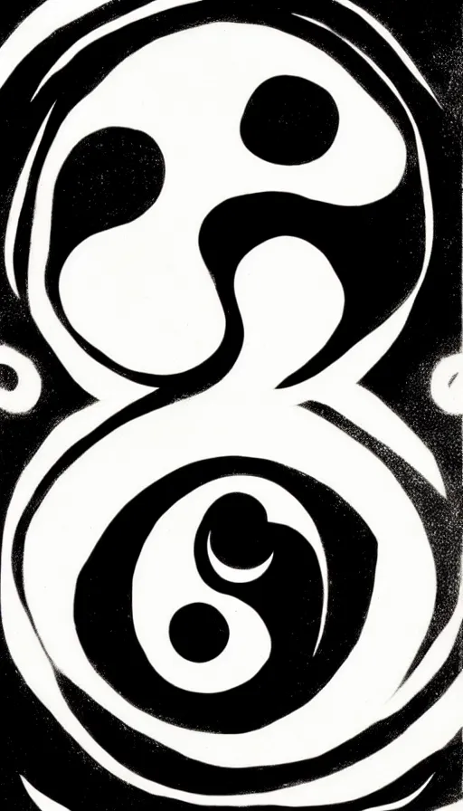 Image similar to Abstract representation of ying Yang concept, by Eiichiro Oda