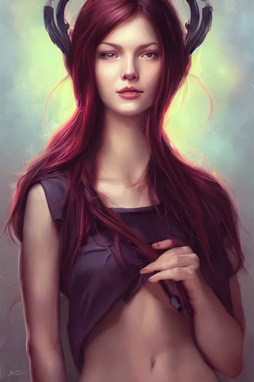 Image similar to virgin portrait, by artgerm, WLOP