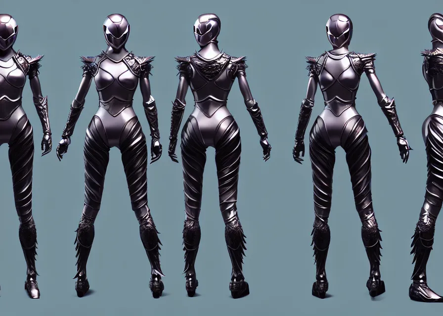 Prompt: character concept art sprite sheet of swan concept female kamen rider, big belt, human structure, concept art, hero action pose, human anatomy, intricate detail, hyperrealistic art and illustration by irakli nadar and alexandre ferra, unreal 5 engine highlly render, global illumination