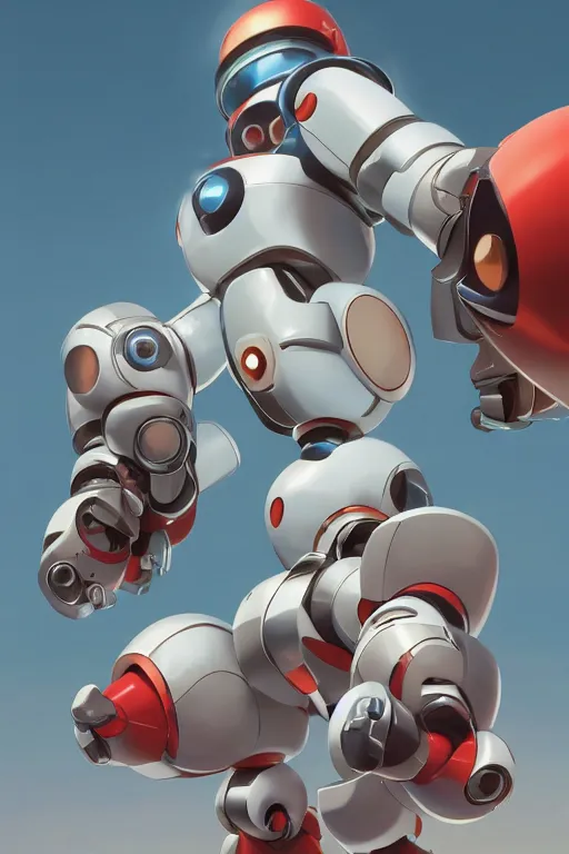 Image similar to metabots medabots medarotto medarot robot minimalist comics, behance hd by jesper ejsing, by rhads, makoto shinkai and lois van baarle, ilya kuvshinov, rossdraws global illumination ray tracing hdr radiating a glowing aura