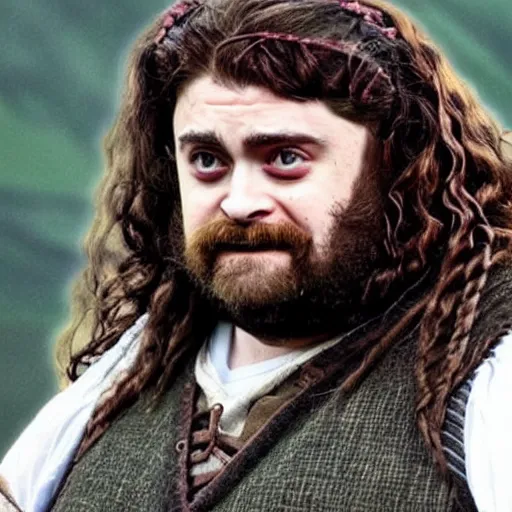 Image similar to Daniel Radcliffe as a Hagrid