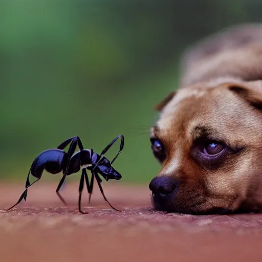 Image similar to a hybrid between a dog and an ant, photography, award - winning, national geographic channel, discovery channel, 8 k, pentax 1 0 0 0