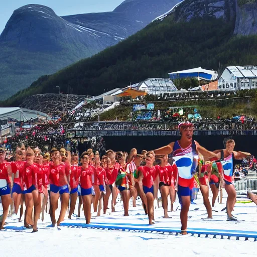 Image similar to Olympic Summer Games in Norway, 2060