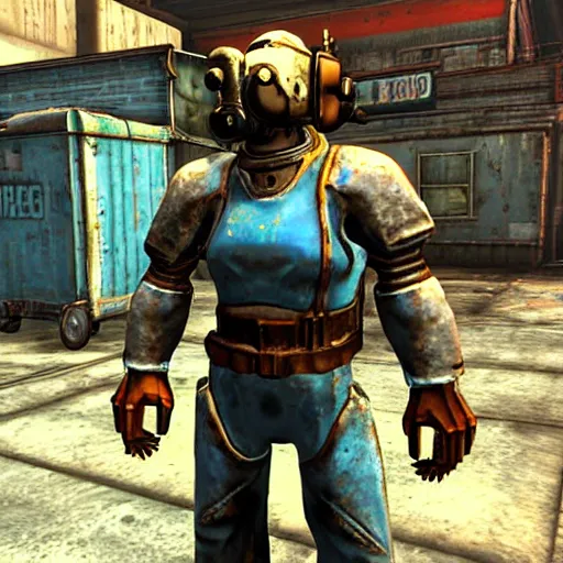 Image similar to fallout 4 character but rendered in n 6 4 graphics.