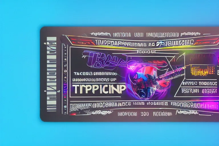 Image similar to mockup of a concert ticket, bandname is tripmachine, tour is invasion of the tripmachines, realistic digital art, 3 d render of a huge futuristic steampunk generator, 8 k, fluorescent colors, halluzinogenic, multicolored, exaggerated detailed, unreal engine