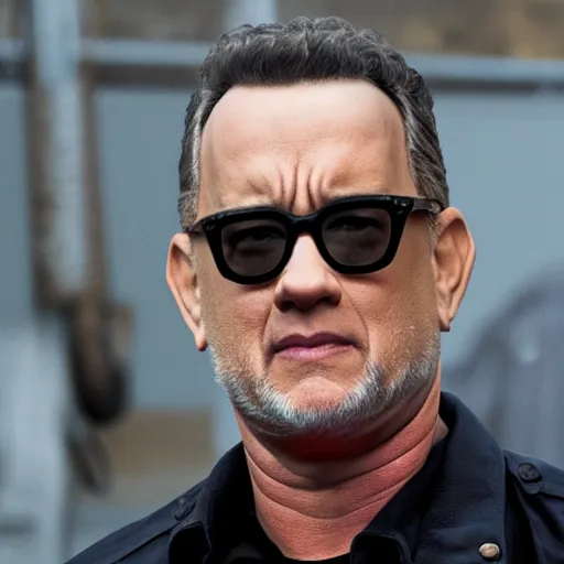 Image similar to Tom Hanks in Sons of anarchy very detail4K quality super realistic