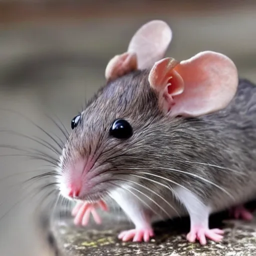 Prompt: cute rat