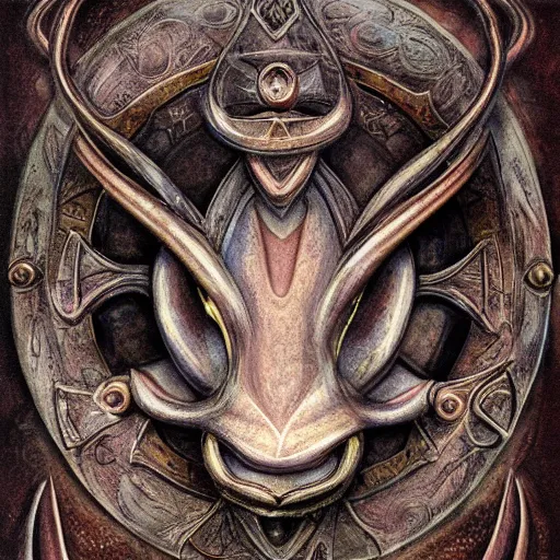 Image similar to detailed and sharp taurus artwork, mystic style, detailed, 8 k, detailed, symmetrical, by brian froud