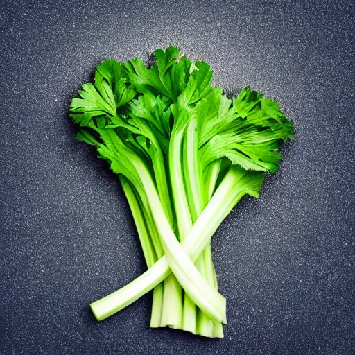 Image similar to hyperreal celery with a face like selena gomez