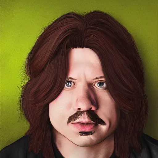 Prompt: arin hanson depicted as a muppet. trending on art - station. digital art. extremely detailed. photorealistic.