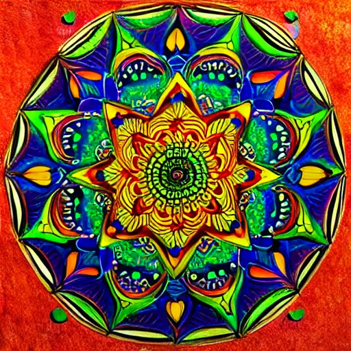 Prompt: mandala art