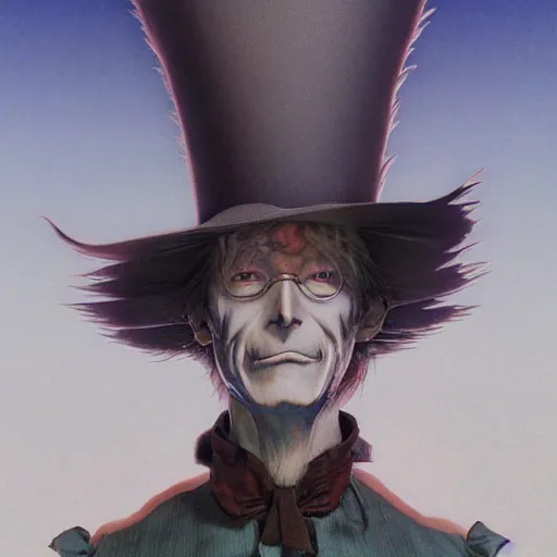 Image similar to Lofi informal portrait Ghibli style by Yoshitaka Amano and Wayne Barlowe and Ed Binkley and The Madhatter