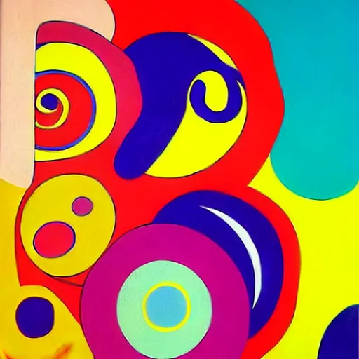 Prompt: vibrant 6 0 s artwork by peter max h 7 6 8