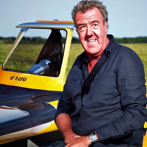 Image similar to Jeremy Clarkson Steering a plane