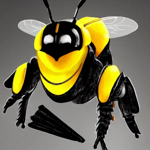 Image similar to elon musk combined with a bumblebee