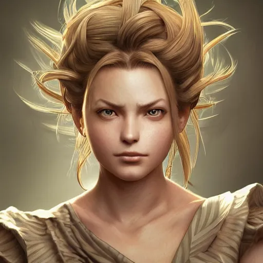 Prompt: ultra realistic illustration, marle from chrono trigger with hair in a ponytail, intricate, elegant, highly detailed, digital painting, artstation, concept art, smooth, sharp focus, illustration, art by artgerm and greg rutkowski and alphonse mucha