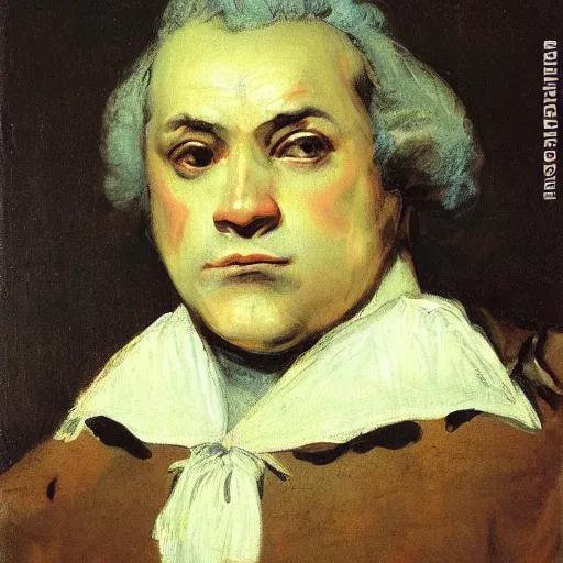 Prompt: a portrait of a character by francisco goya