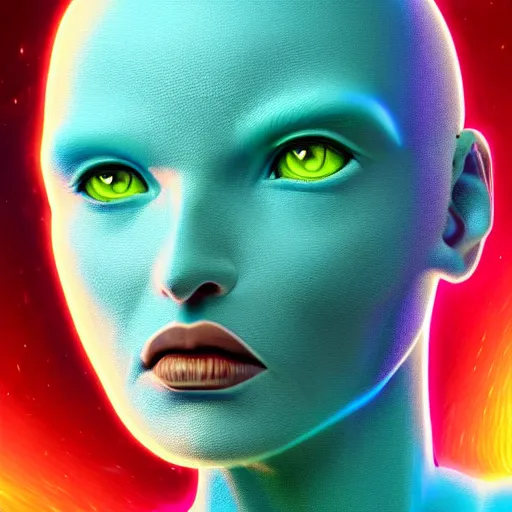 Image similar to I've discovered life, scientist, ecstatic, infinite power, manic, perfect eyes, full body shot, chemical structures, atoms, molecules, portrait, energized face, noble, transformation, vivid colors, elegant, concept art, sharp focus, digital art, Hyper-realistic, 4K, Unreal Engine, Highly Detailed, HD, Dramatic Lighting by Brom, trending on Artstation