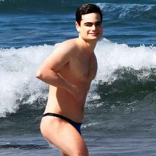 Image similar to ben shapiro in bikini