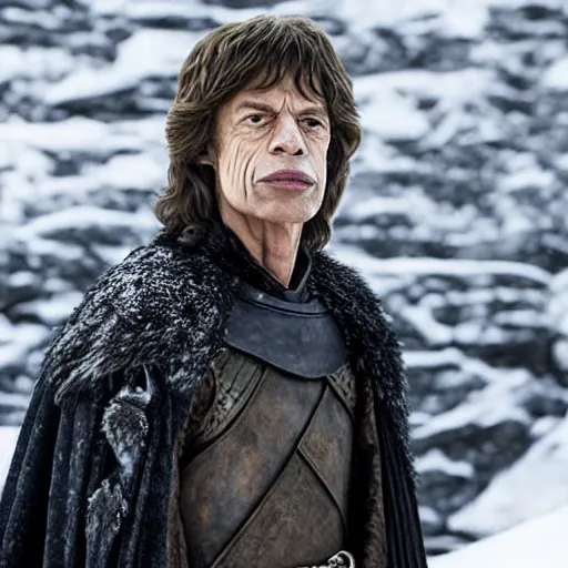 Prompt: Mick Jagger in Game of Thrones