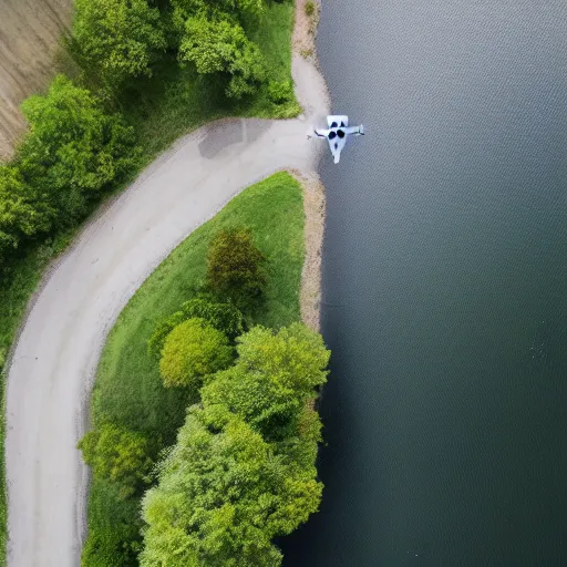 Prompt: river [ milk instead of water ] [ drone view ]