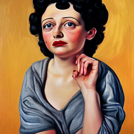 Prompt: high quality high detail painting by lucian freud, hd, betty boop portrait, photorealistic lighting