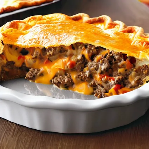 Prompt: cheeseburger pie