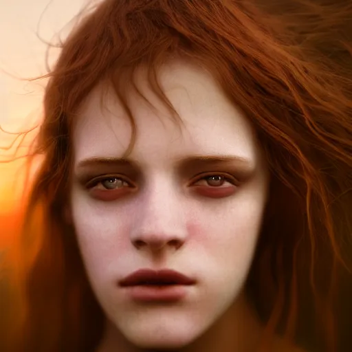 Image similar to photographic portrait of a stunningly beautiful renaissance emo female in soft dreamy light at sunset, contemporary fashion shoot, by edward robert hughes, annie leibovitz and steve mccurry, david lazar, jimmy nelsson, breathtaking, 8 k resolution, extremely detailed, beautiful, establishing shot, artistic, hyperrealistic, beautiful face, octane render