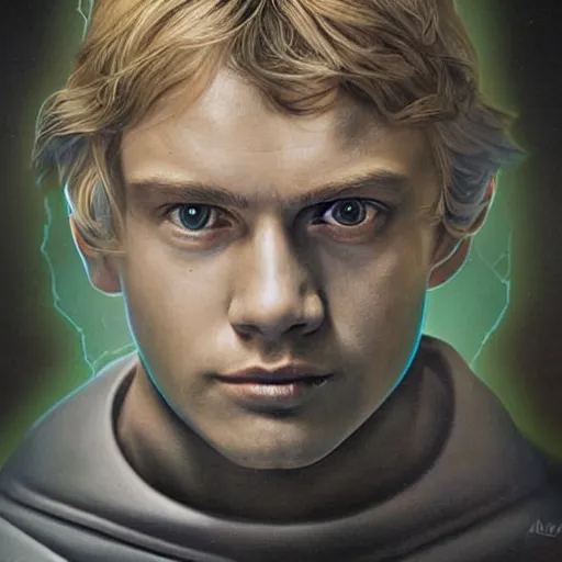 Image similar to anakin skywalker portrait in the alien dimension : : photorealistic sci - fi detailed intricate face details ultradetailed ultra - realistic by hieronymus bosch and james jean