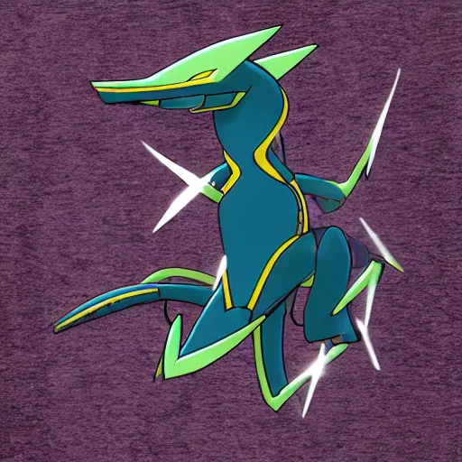 Prompt: blue rayquaza