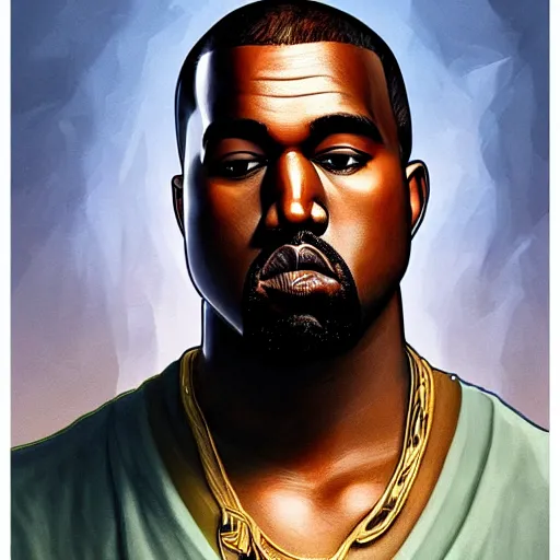 Prompt: portrait of kanye - west!!! with a fish body!! swimming underwater!!!, intricate, extremely detailed, digital painting, artstation, concept art, smooth, sharp focus, illustration, ambient lighting, art by artgerm and greg rutkowski and alphonse mucha and simon stalenhag