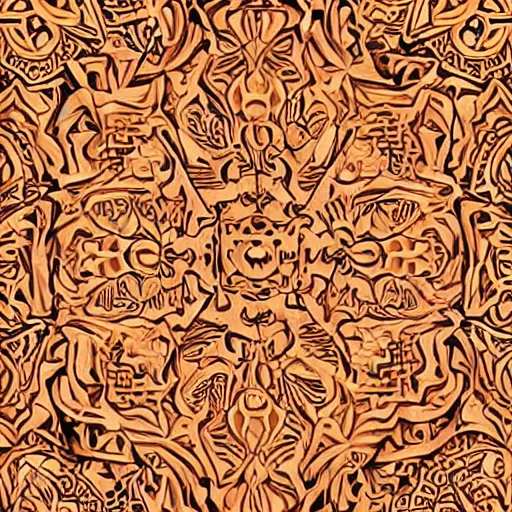 Image similar to jack - o - lanterns, intricate carving, patterns