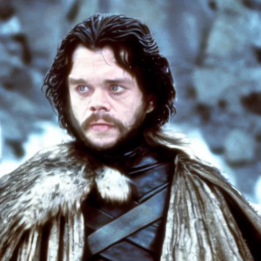 Image similar to movie still of mark hamill as john snow in game of thrones ( 1 9 7 9 )