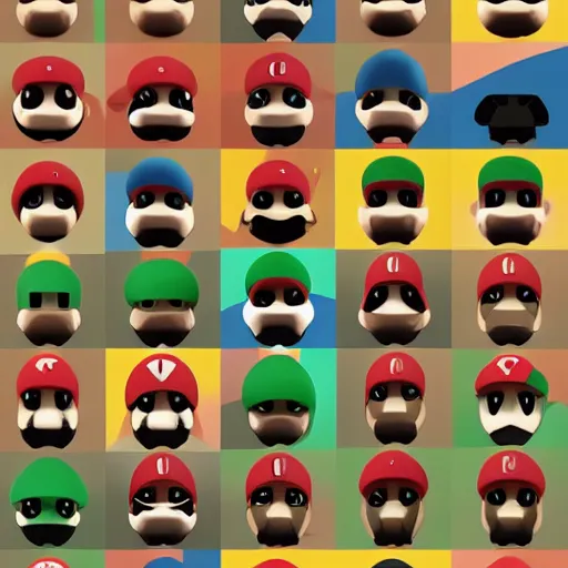 Image similar to face icon stylized minimalist super mario bros., loftis, cory behance hd by jesper ejsing, by rhads, makoto shinkai and lois van baarle, ilya kuvshinov, rossdraws global illumination