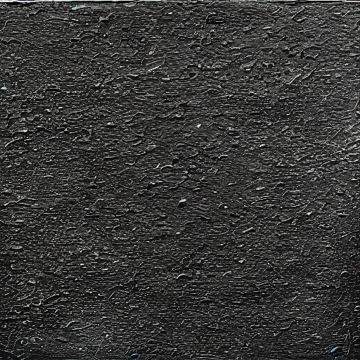 Prompt: oil painting of a black metallic texture