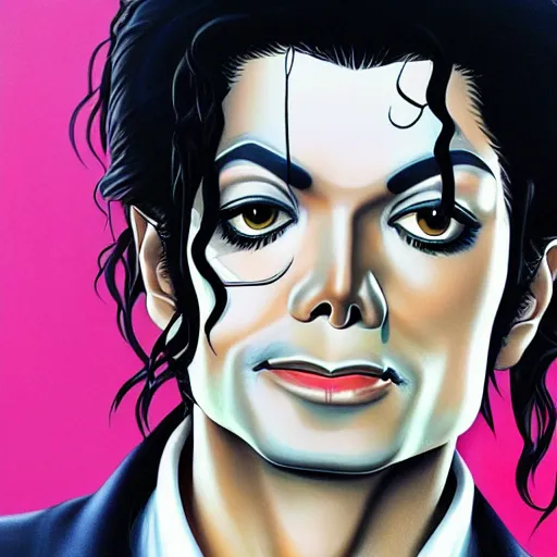 Prompt: ultra realistic portrait painting of michael jackson, art by masashi kishimoto, 4 k, naruto artstyle, cel shaded, highly detailed, epic lighting