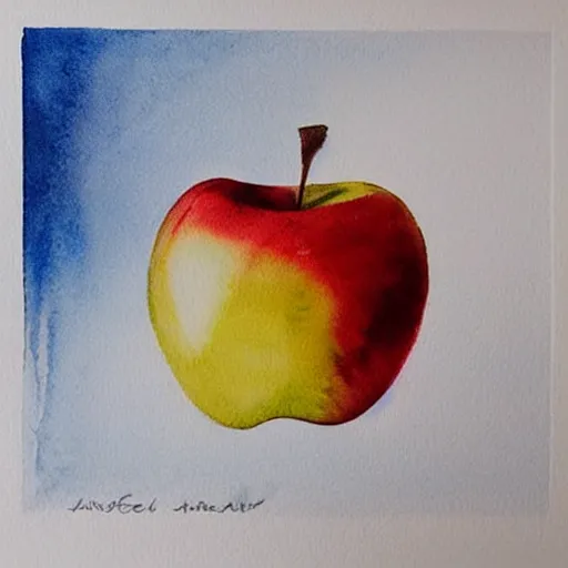 Image similar to apple by ivo jordanov, # artoftheday # artsy # artstudio # watercolours # watercolor _ art # artofvisual # artofinstagram