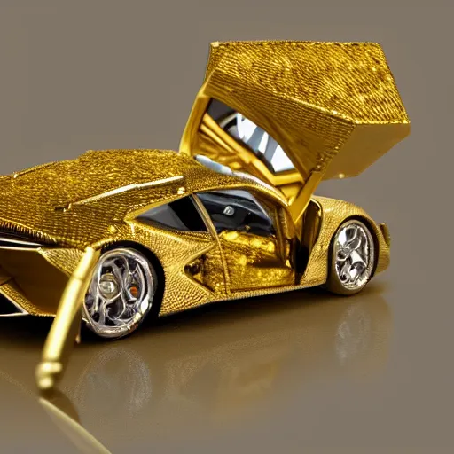 lamborghini gold and diamonds