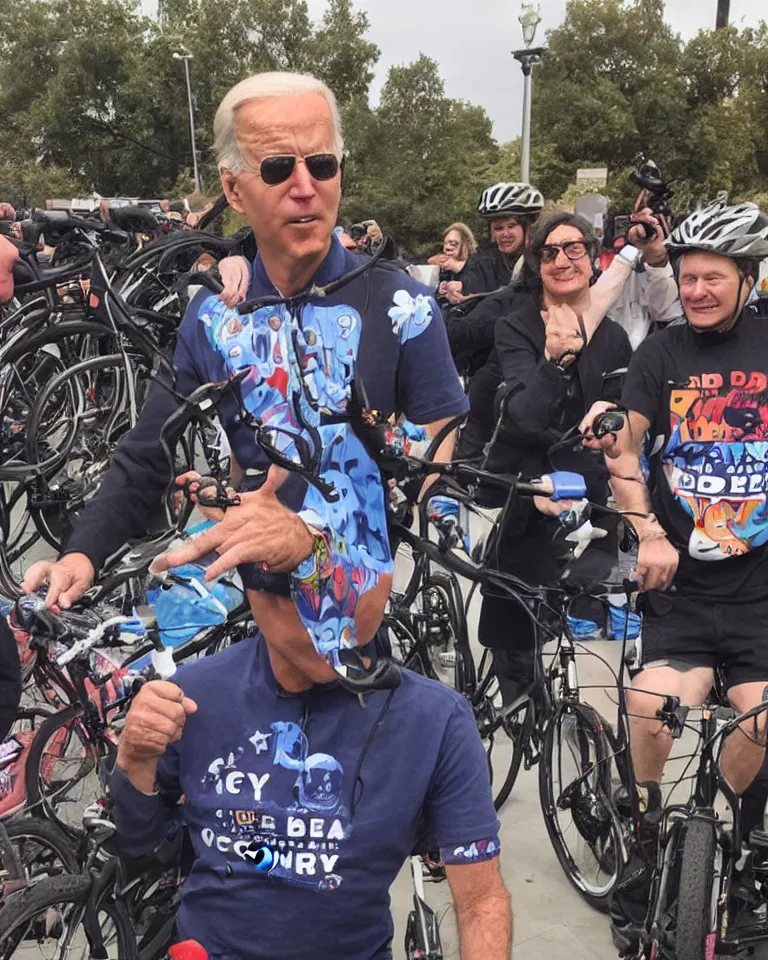 Image similar to joe biden bicycle day